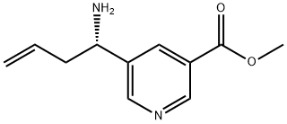 METHYL 5-((1S)-1-AMINOBUT-3-ENYL)PYRIDINE-3-CARBOXYLATE Structure
