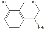 3-((1R)-1-AMINO-2-HYDROXYETHYL)-2-METHYLPHENOL Structure