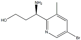 (3R)-3-AMINO-3-(5-BROMO-3-METHYL(2-PYRIDYL))PROPAN-1-OL Structure