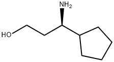 (3R)-3-AMINO-3-CYCLOPENTYLPROPAN-1-OL Structure