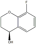 (4S)-8-fluoro-3,4-dihydro-2H-1-benzopyran-4-ol 구조식 이미지