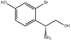 4-((1R)-1-AMINO-2-HYDROXYETHYL)-3-BROMOPHENOL Structure