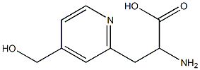 2-AMINO-3-[4-(HYDROXYMETHYL)PYRIDIN-2-YL]PROPANOIC ACID Structure