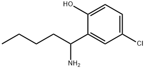 2-(1-AMINOPENTYL)-4-CHLOROPHENOL Structure