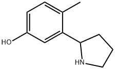 4-METHYL-3-(PYRROLIDIN-2-YL)PHENOL Structure