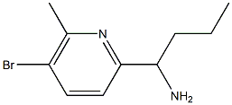 1-(5-BROMO-6-METHYL-2-PYRIDYL)BUTYLAMINE Structure