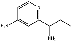 2-(1-aminopropyl)pyridin-4-amine Structure