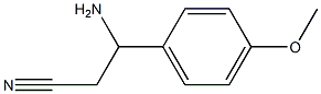 3-AMINO-3-(4-METHOXYPHENYL)PROPANENITRILE Structure