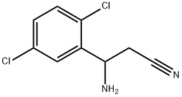 3-AMINO-3-(2,5-DICHLOROPHENYL)PROPANENITRILE Structure