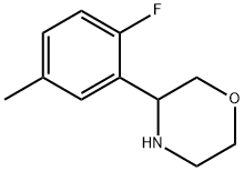 3-(2-FLUORO-5-METHYLPHENYL)MORPHOLINE Structure