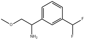 1-[3-(DIFLUOROMETHYL)PHENYL]-2-METHOXYETHAN-1-AMINE Structure