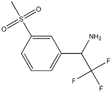 1-(1-AMINO-2,2,2-TRIFLUOROETHYL)-3-(METHYLSULFONYL)BENZENE Structure