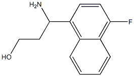 3-AMINO-3-(4-FLUORONAPHTHYL)PROPAN-1-OL Structure