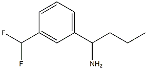 1-[3-(DIFLUOROMETHYL)PHENYL]BUTAN-1-AMINE Structure