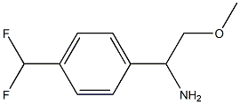 1-[4-(DIFLUOROMETHYL)PHENYL]-2-METHOXYETHAN-1-AMINE 구조식 이미지