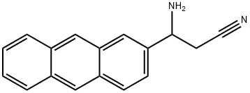 3-AMINO-3-(2-ANTHRYL)PROPANENITRILE Structure