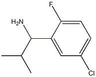 1-(5-CHLORO-2-FLUOROPHENYL)-2-METHYLPROPAN-1-AMINE Structure