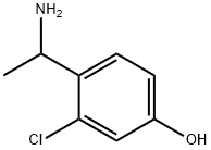 4-(1-AMINOETHYL)-3-CHLOROPHENOL 구조식 이미지