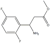 METHYL 3-AMINO-3-(2,5-DIFLUOROPHENYL)PROPANOATE Structure