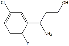 3-AMINO-3-(5-CHLORO-2-FLUOROPHENYL)PROPAN-1-OL Structure