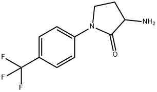 3-amino-1-[4-(trifluoromethyl)phenyl]pyrrolidin-2-one 구조식 이미지