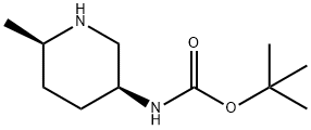 tert-butyl N-[(3S,6R)-6-methylpiperidin-3-yl]carbamate 구조식 이미지