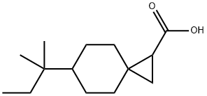 6-(2-methylbutan-2-yl)spiro[2.5]octane-1-carboxylic acid Structure