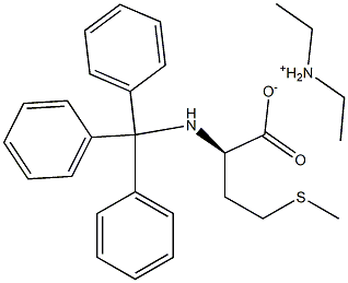 N-Alpha-Trityl-D-Methionine Diethylammonium Salt Structure