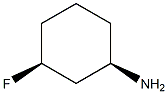 cis-3-fluorocyclohexan-1-amine Structure