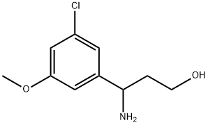 3-AMINO-3-(3-CHLORO-5-METHOXYPHENYL)PROPAN-1-OL Structure