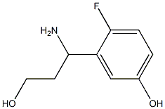 3-(1-AMINO-3-HYDROXYPROPYL)-4-FLUOROPHENOL Structure