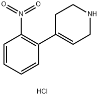 4-(2-nitrophenyl)-1,2,3,6-tetrahydropyridine hydrochloride Structure