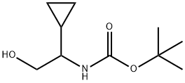 2-(Boc-amino)-2-cyclopropylethanol 구조식 이미지