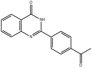 4(3H)-Quinazolinone, 2-(4-acetylphenyl)- Structure