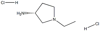 (3R)-1-ethylpyrrolidin-3-amine dihydrochloride 구조식 이미지