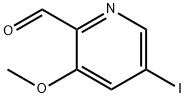 2-Pyridinecarboxaldehyde, 5-iodo-3-methoxy- Structure