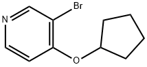 3-Bromo-4-(cyclopentoxy)pyridine Structure