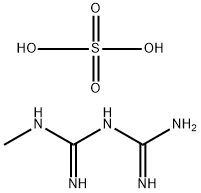 Imidodicarbonimidic diamide, N-methyl-, sulfate 구조식 이미지