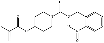 (2-NITROPHENYL)METHYL 4-(METHACRYLOYLOXY)PIPERIDINE-1-CARBOXYLATE Structure