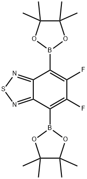 4,7-Bis(4,4,5,5-tetramethyl-1,3,2-dioxaborolan-2-yl)-5,6-difluoro-2,1,3-benzothiadiazole Structure