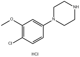 1-(4-CHLORO-3-METHOXYPHENYL)PIPERAZINE HYDROCHLORIDE Structure