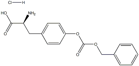 O-(Carbobenzyloxy)-L-Tyrosine Hydrochloride 구조식 이미지