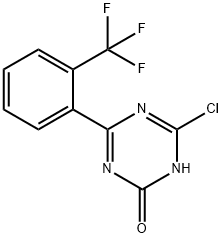 2-Chloro-4-(2-trifluoromethylphenyl)-6-hydroxy-1,3,5-triazine Structure