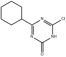 2-Chloro-4-cyclohexyl-6-hydroxy-1,3,5-triazine Structure