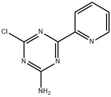 2-Chloro-4-(2-pyridyl)-6-amino-1,3,5-triazine 구조식 이미지