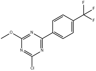 2-Chloro-4-(4-trifluoromethylphenyl)-6-methoxy-1,3,5-triazine 구조식 이미지