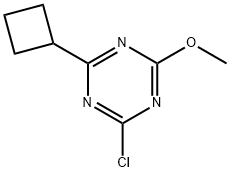 2-Chloro-4-cyclobutyl-6-methoxy-1,3,5-triazine 구조식 이미지