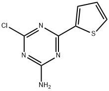 2-Amino-4-chloro-6-(2-thienyl)-1,3,5-triazine 구조식 이미지
