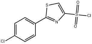 2-(4-chlorophenyl)-1,3-thiazole-4-sulfonyl chloride Structure