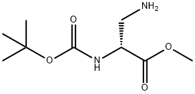 3-Amino-N-[(1,1-Dimethylethoxy)Carbonyl]-D- Alanine Methyl Ester Structure